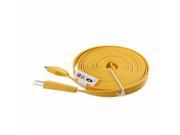 3M 10FT Micro USB Data Sync Flat Noodle Changer Cable For iPhone 4 4S