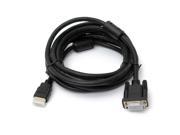 NEW 10Ft 3M 1080p Gold HDMI Male to VGA HD 15 Male Adapter Cable for PC HDTV DVD