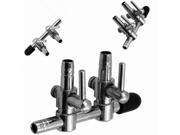1 5 Way Stainless Steel Aquarium Fish Air Flow Distributor Lever Control Adjustment Switch Valve Durable Silver