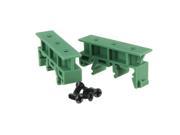 10 Sets Simple Plastic PCB Circuit Board Mounting Bracket Adapter For Mounting DIN Rail Mounting