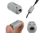 5Pcs Grey Clip On EMI RFI Noise Suppressor Ferrite Core Filter For 5mm Dia Cable Avoiding Outside Interference