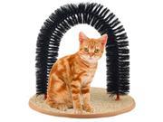 Durable Purrfect Pet Cat Kitty Arch Bristles Kitten Self Groomer Massager Scratcher Catnip Toy