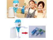 Home Bathroom Tool Wall Mounted Auto Toothpaste Dispenser Toothbrush Holder