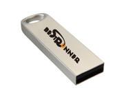 BESTRUNNER 32GB Portable Mini Metal Silver USB 2.0 Flash Stick Memory Drive Thumb Storage