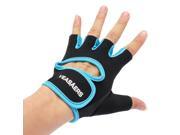 Blue Breathable Cycling Bike Bicycle Sports GEL Pad Half Finger Glove Non slip