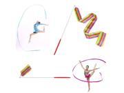NEW 4M Gym Dance Ribbon Rhythmic Art Gymnastic Streamer Twirling Rod Stick Gifts