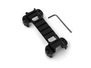 20mm Dovetail Guide Rail Bracket Clip Holder Mount For MP5 Weaver Picatinny Scope Attachment Aluminum Black