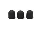 3pcs Black Soft Rubber Standard Nibs Replacement For Wacom Bamboo Stylus Pen Tip