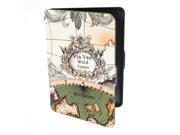 Portable Retro World Map Pattern PU Leather Case Cover Skin For Amazon Kindle Paperwhite E reader 172x122mm