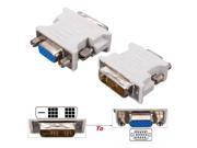 DVI D 18 1 Dual Link Male to VGA HD15 Female Adapter Converter for PC Laptop