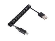 3.3 FT Spiral Coiled USB 2.0 Male A to Mini USB B 5 Pin Data Sync Charger Cable