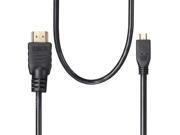 3.3FT Micro HDMI Male To HDMI Male Adapter Converter Cable for TV LCD HDTV 1M