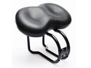 Widening Bike Bicycle Cycling Saddle Seat Cushion Large Relax Buffering Health Without Nose Black