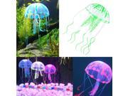 3.5cm Glow Effect Jellyfish for Aquarium Fish Tank Ornament Swim Pool Bath Decor