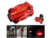 5 LED 7 Modes Rear Flashing Tail Light For Bicycle Bike Cycling Lamp Safety