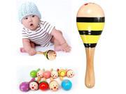 Lovely Baby Kids Sound Music Gift Toddler Rattle Musical Wooden Colorful Toys Gifts