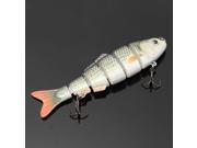 Fresh Shallow Water Multi 6 Jointed Minnow Fishing Lure Crank Bait Hooks Tacle