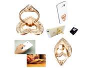360 Degree Adhesive Heart Shape Ring Holder Stand Support For Phones iPods i Pad