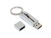 BESTRUNNER 8GB USB 2.0 Silver Keychain Flash Memory Stick Metal Pen Drive Storage Gifts
