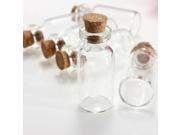 Wholesale 50pcs 2ml 16x35mm Small Tiny Empty Clear Glass Bottles Vials with Cork
