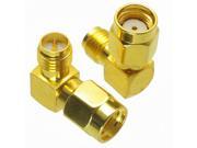 RP SMA Male to Female Adapter Right Angle RF Connector Fixed Accessories