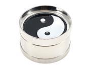 3 parts 51x51x33mm Taiji Tobacco Grinder Aluminum Herb Spice Crusher Muller Mill Hand Crank