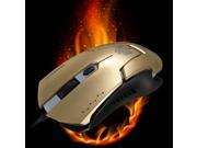 NEW LED Bin Golden USB Wired Optical Gaming Mouse Mice 4 Buttons For PRO