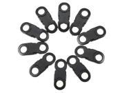10Pcs 10x New Curved Buckles Black For Paracord Bracelets Plastic Clasp Side Release Lightweight