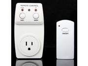 White Wireless Remote Control AC Electrical Power Outlet Switch Socket USA Plug