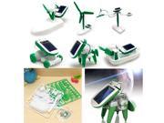 6 in 1 Creative DIY Education Learning Power Solar Robot Kit Children Toys Gift