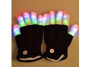 Fashion LED Lighting Lights Up Flashing Finger Rave Gloves 6 Modes Dance Glow One Size Unisex