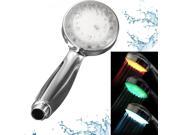 Automatic Changing 7 Colors Water LED Shower Head Spray Bathroom Romantic Lights Rainfall Home Bathroom Handheld