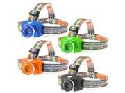 NEW Adjustable ABS Plastic 3 Modes LED Energy Saving Mini Headlamp Headlight 3 AAA For Camping Hiking Climbing Outdoor Multi Color