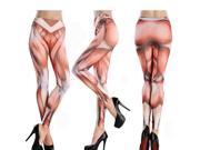 Halloween Costume Cosplay Sport Exercise Women High Waist Fitness Muscle Pattern YOGA pant Stretch Cropped Leggings