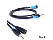 1M 3ft Black 3.5mm Male Female M F Headphone Stereo Aux Audio Extension Cable Line For PC MP3 MP4 DVD CD TV Audio Player