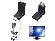 360° Rotation Swivel HDMI Male to HDMI Female Adjustable Adapter Support 1080p