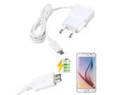 2A EU Plug AC USB Wall Home Charger Power Adapter for Samsung Galaxy S6 G9208