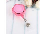 Aluminum Alloy Nylon Flower Easy To buckle Telescopic Buckle Card Pull Buckle Retractable Clip Key Chain Multi Color For Hanging Work Card Label Key