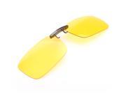 New Unisex Anti UVA And UVB Polarized Day Night Vision Clip on Lens Driving Glasses Sunglasses Driving Travel Yellow