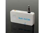 White Wireless Bluetooth A2DP 3.5mm Stereo HiFi Audio Dongle Adapter Receiver