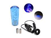 LED Acrylic Crystal Bubbles Universal Manual Car Gear Stick Lever Knob Shifter