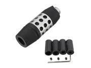 37x100mm Zinc Alloy Leather Gear Stick Lever Knob Shifter For AT Car