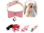 Cute Fashion Small Dog Puppy Cat Adjustable Collar Pet Kitten Bow Tie Neck Safety Bowtie Bell