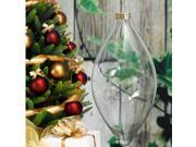 Clear Glass Ball Bauble Christmas Xmas Tree Wedding Garden Decoration Ornament DIY Decor 13*6cm