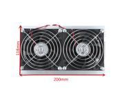 Double Fan Thermoelectric Refrigeration Semiconductor Dual Core Cooling Double Fan Cooling System Kit Cooler