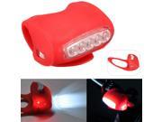 Silicone Super Bright Cycling Bike 7 LED Frog Front Head Light Bicycle Rear Warning Lamp