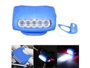 Silicone Super Bright Cycling Bike 7 LED Frog Front Head Light Bicycle Rear Warning Lamp