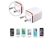 EU plug Dual USB 2.1A 1A Home Wall Power Charger Adapter for iPhone i Pad iPod