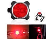 USB Rechargeable Cycling Bicycle Bike 3LED Head Front Rear Tail Light Lamp 4Mode