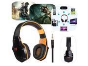 KOTION EACH B3505 3.5mm Ajustable Wireless Bluetooth Stereo V4.1 Gaming Headset Headband Build in NFC Mic for Phones